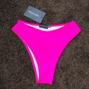 Pretty little thing high cut bikini bottoms
